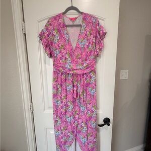 Lilly Pulitzer Anchorage Midi Dress – Amethyst “Mom’s the Word” Floral | Size XL